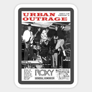 Urban Outrage: Punk Rock Show Sticker